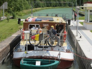 Pleasure boat on canal