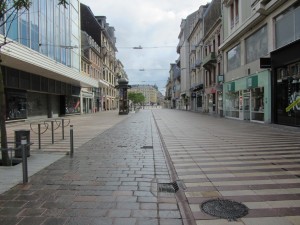 Belfort on a Sunday and not a soul anywhere