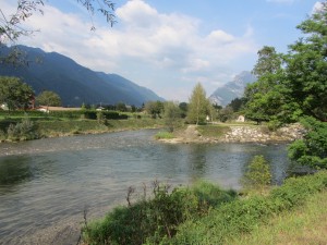 Confluence of the rivers Caffaro and Chiese